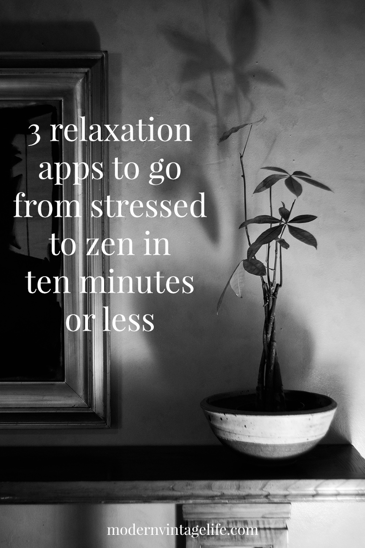 Relaxation Apps to go from Stressed to Zen