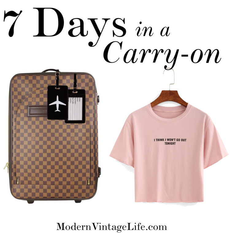 7 Days in a Carry On - Packing Guide on Modern Vintage Life by Joy Lenz